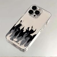 ราคา เคสไอโฟนใส กรอบเลนส์พิเศษ ลายไฟสีดำ เท่ห์ โดดเด่น iPhone 17/16/15/14/13/12/11/X/8/7 (45760563444)
