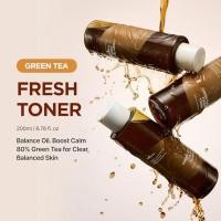 ราคา ISNTREE Green Tea Fresh Toner | โทนเนอร์เกาหลีพร้อมชาเขียว | ไฮเดรติ้ง เฟเชียล โทนเนอร์ สําหรับ ผิวมัน ควบคุม ซีบัม &amp; รีเฟรชชิ่งแคร์ 6.76 fl ozD (54562991398)