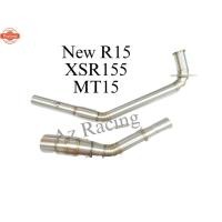ราคา คอท่อใหม่ R15 year2017-2023,XSR155,MT15สวมปลายท่อแต่งขนาด 2 นิ้ว (40662555047)