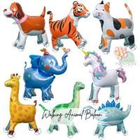 ราคา WALKING ANIMAL BALLOON STANDING ANIMAL FOIL BALLOON MATTE BALLOON 3D MATTE BALLOON ANIMAL CARTOON BALLOON ELEPHANT GIRAFFE (48656459980)