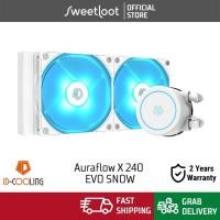 ราคา ID-Cooling Auraflow X 240 EVO Snow Edition 240mm Liquid AIO Water Cooling สีขาว CPU Cooler 12v 4pin RGB (23643501564)