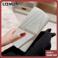 ราคา Lizmon คลัทช์เลื่อม, กระเป๋าราตรีโซ่กลิตเตอร์, กระเป๋าสตางค์แฟชั่น, กระเป๋างานแต่งงาน (24551729081)