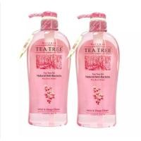ราคา ครีมอาบน้ำทีทรี (Tea Tree)กลิ่น Plus Rose Water 500ml (1แถม1) (4451265298)