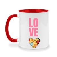 ราคา แก้วเซรามิคสกรีนข้อความ..LOVE.., แก้วกาแฟเซรามิคแบบทูโทน พร้อมที่จับ, ของขวัญวันเกิดสำหรับคนที่คุณรัก,ของขวัญ (14461608087)