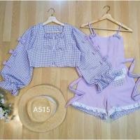 ราคา จั้มสูทเซ็ต สีม่วงพาสเทล (25512191461)