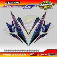 ราคา SUZUKI SKYWAVE 125 MOTORCYCLE VARIATION STRIPING / SUZUKI SKYWAVE 125 MOTORCYCLE LIST STICKER (57060995103)