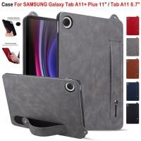 ราคา สําหรับ SAMSUNG Galaxy Tab A11 + Plus 11 นิ้ว SM-X236B X310 X316 มือถือสีทึบแท็บเล็ตสําหรับ Samsung Galaxy Tab A11 8.7 "SM-X133 X135 PU หนังฝาครอบ (40373907721)