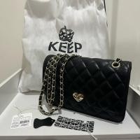 ราคา keep bag กระเป๋าสะพายสีดำ สายโซ่ (26389112956)