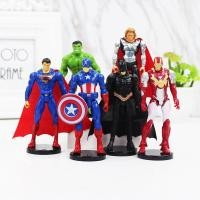 ราคา 1 ชิ้น 12 สไตล์ 10 ซม.อะนิเมะ Avengers รูป Iron Man Tony Stark Thor Odinson Superman Batman Hulk กัปตันอเมริกา PVC ตัวเลขการกระทําตุ๊กตาของเล่น (22943876107)