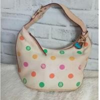 ราคา Dooney & Bourke Vintage Y2K Bag มือสอง กระเป๋าสะพายไหล่ ลายจุด Polka Dot Bag (54860275137)