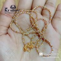 ราคา สร้อยคอเงินแท้ สองกษัตริย์ ลายบอลตัด (ขนาด 2 มิล) (9088967408)