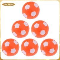 ราคา [unjitsh] ลูกฟุตบอลตาราง 6 ชิ้น Foosballs มินิฟุตบอลสีส้ม 36 มม. เกม (24061898368)