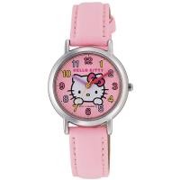ราคา [Citizen Q&Q] Analog Watch Hello Kitty Waterproof Leather Strap HK15-002 for Women Pink (53156280748)