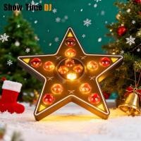 ราคา Celebrating ไฟคริสต์มาส Disco Party DJ Led Moving Head Five Pointed Star RGBW 10W Led Beam Moving Light gold Flash Led (44601256080)