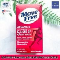 ราคา 40% Sale!!! EXP.07/26 Move Free Advanced Join Health- Glucosamine+ Chondroitin+Hyaluronic+Calcium 200 Tablets - Schiff (7510911662)