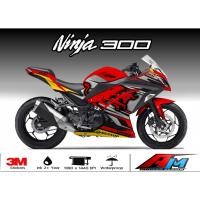 ราคา (Mr.AM) ชุดสติ๊กเกอร์ [เกรด Premium] Kawasaki Ninja 300 (BULL) (24255507439)