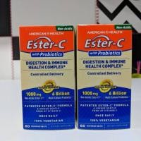 ราคา ✅✅ พร้อมส่ง ✅✅ American Health Ester-C 1000 mg. With Probiotics 6 Billion ( 60 Tablets) (1756114818)