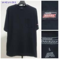 ราคา Dickies Genuine เสื้อยืดมือสองสภาพสวย มีกระเป๋าหน้า (52056334169)