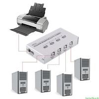 ราคา Beste USB Printer Auto Sharing Switcher USB2 0 เครื่องพิมพ์ Peripheral Sharing 2 4 พอร์ต (49909873301)