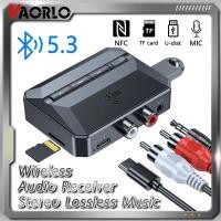 ราคา Nfc บลูทูธ 5.3 เครื่องรับสัญญาณเสียงไฮไฟสเตอริโอเพลงอะแดปเตอร์ไร้สายพร้อมไมโครโฟน 3.5 มม.AUX RCA USB U-Disk/TF สําหรับชุดอุปกรณ์ติดรถยนต์ลําโพงทีวี (26605793135)