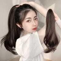 ราคา กริปป์ คลิป วิกผมยาวหางม้าสําหรับผู้หญิง ผมหยิกปลอม ดีไซน์หางม้า และแบบผูก เป็นวิกผมที่ดูเป็นธรรมชาติจัดทรงได้ปลายหางม้า (47810369806)