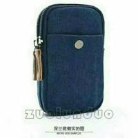 ราคา กระเป๋าสตางค์โทรศัพท์มือถือผ้าใบผู้ชาย HP 6-6.5 นิ้วกระเป๋าสตางค์โทรศัพท์มือถือสีน้ําเงินเข้ม - สีฟ้า (27082301749)