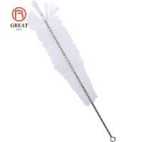 ราคา ยอดเยี่ยม แปรงทําความสะอาดถ้วยแปรงขวดสีขาวแปรงผมนุ่มทนทานขวดเบียร์คอแคบ (48763251361)