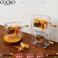 ราคา CUCKO กล่องดนตรีมือหมุน, กระดิ่งเพลงเคลือบทองมือหมุน, ของตกแต่งบ้านเคลื่อนไหวกล่องดนตรีพลาสติก (46214423546)