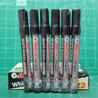 ราคา ปากกาไวท์บอร์ดตราม้า Horse Whiteboard Marker H-22 หมึกสีดำ (1ชุด/6ด้าม) ขนาดหัวปากกา 2 มม. (Non-Permanent) (16778327599)