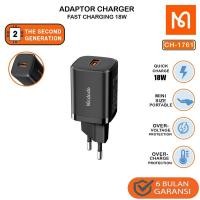 ราคา Mcdodo CH 1761 USB QC3.0 Fast Charger 18w - Quick Charge Qualcomm 3.0 ชาร์จเดิม (41155740881)