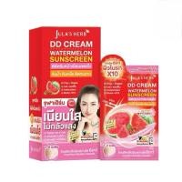ราคา (ยกกล่อง)Jula's Herb DD Cream Watermelon SPF50 PA+++ ดีดี กันแดดแตงโม (8 กรัม x 6 ซอง) (40911240804)