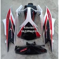 ราคา ชุดสี ยามาฮ่ามีโอ มีโอ 2 ตา เฟรม Yamaha Mio MX115 ไฟหน้า 2 ตา รถปี 2008-2010 จำนวน 5 ชิ้น สีขาวดำ (13726077499)