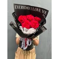 ราคา ช่อดอกกุหลาบแดงดอกไม้ปลอม❤️ (25662698529)