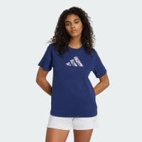 ราคา adidas ไลฟ์สไตล์ เสื้อยืดพิมพ์ลาย Soft Side ผู้หญิง สีน้ำเงิน JM4439 (28235485930)