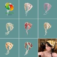 ราคา SUSANS ที่คาดผมสามเหลี่ยม, สไตล์ Pastoral ฝรั่งเศส Handmade สาวดอกไม้ Headscarf, หวานถักโครเชต์ Hollow Beach วันหยุดผม Access (56063014716)
