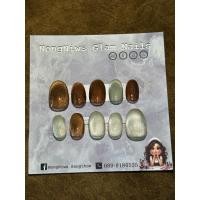 ราคา เล็บปลอมPVC สีเจลแท้ จุดน้ำตาล ไซต์M (40380198443)