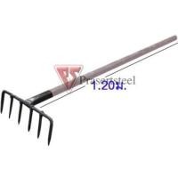 ราคา ลดเพิ่ม 120 ใส่โค้ด INCL8M3 Prasertsteel คราดเหล็กหุ้ม ด้ามแป๊ป แกน 1x1.20 เมตร ขนาด 6 ฟัน(1 ชิ้น) (3239028069)