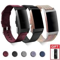 ราคา สายนาฬิกาข้อมือไนล่อนสําหรับ Fitbit Charge 4 / Charge 3 / Charge 2 (10241916329)