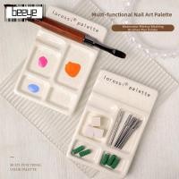 ราคา BEEYE จานสีเซรามิก,มัลติฟังก์ชั่กะทัดรัดยาทาเล็บสีแผ่นผสม,ศิลปะจิตรกรรมเซรามิกที่มีส่วนที่เหลือปากกาเล็บจิตรกรรมจานเพ้นท์เล็บ (52363157439)