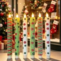 ราคา DAIGA เทียน LED 6 ชิ้น, จําลองเปลวไฟสมจริงเทียนอิเล็กทรอนิกส์, ไฟตกแต่ง|สีรีโมทคอนโทรลคริสต์มาสแท่งตรงเทียนตกแต่งวันหยุด (40381856350)