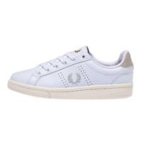ราคา [Fred Perry] B721 Leather White Light Oyster Sneakers (55763620723)