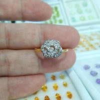 ราคา แหวนทองแท้ พลอยไวท์โทปาส Topaz พลอยแท้ค่ะ (55061569794)