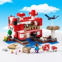 ราคา minecraft toy เลโก้ minecraft เหมาะสําหรับเลโก้บล็อกตัวต่อ 21270 Minecraft Moo เห็ดบ้านเห็ดประกอบของเล่นเด็กเด็กชาย (47513132231)
