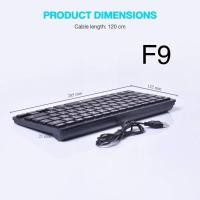ราคา Oker Keyboard mini F9 คีย์บอร์ด มินิ ตัวเล็ก พกพา( มีสีดำ ขาว) (21053852207)