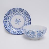 ราคา set จาน/ชาม ลายดอก จีนโบราณ เนื้อนิวโบน (3335353103)