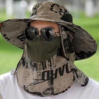 ราคา หมวกกันแดดSummer Mens Camouflage Wide-Brim Sun Protection Hat For Outdoor Travel And Fishing, Folding Sun Hat For Women,Sun Hat For Men,Sun Hat For Kids,Beach Hat (56111133823)