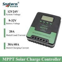 ราคา Snaterm 100% MPPT 20A 30A 40A 12V24V Auto Solar Charge Controller พลังงานแสงอาทิตย์ PV regulator Charger จอแสดงผล LCD USB 5V/3A เอาต์พุต Y (45064562452)