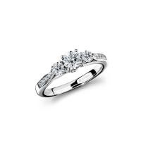 ราคา Jubilee Diamond แหวนเพชร Honeymoon Ring เพชรแท้ เพชรน้ำ 99 (24650617396)