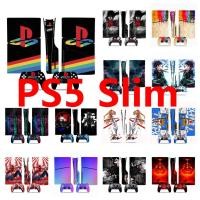 ราคา 50 สีสติกเกอร์ผิวใช้งานร่วมกับ Sony Playstation 5 Slim Disc & Digital Edition ไวนิล Decal รูปแบบชุดฟิล์มป้องกันสําหรับ PS5 Slim คอนโซลและ 2 ชิ้น Controller (46214740888)