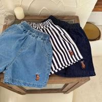 ราคา P17 - กางเกงขาสั้นปักม้า - Bunnybear kids shorts pant (23544089361)